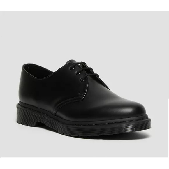 NWT Dr. Martens 1461 Mono Smooth Leather Oxford Shoes Black Women's Size US 8 - Picture 1 of 7